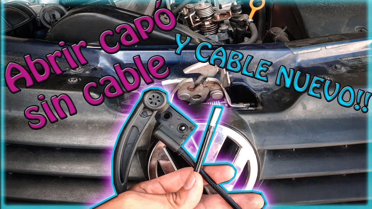 🚗 Como abrir CAP&Oacute;/Cofre SIN cable/Chicote | &iexcl;Colocaci&oacute;n de cable NUEVO!🔥