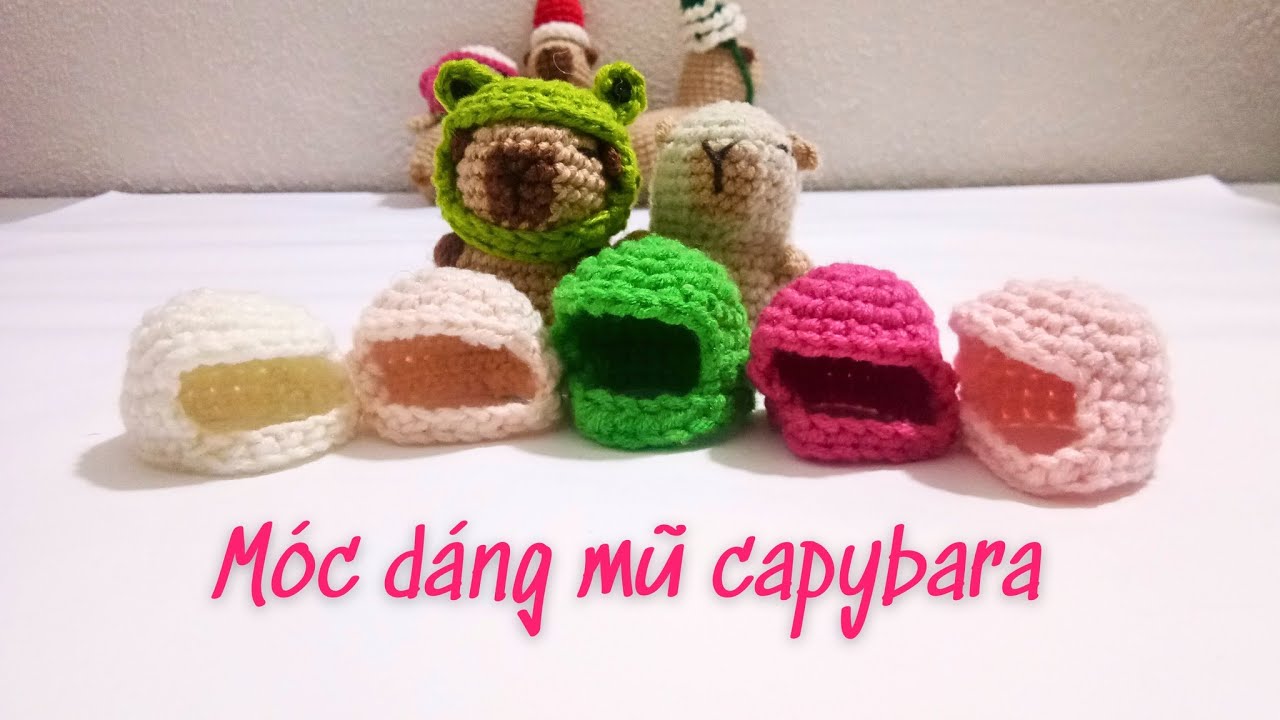 Crochet hat pattern for CAPYBARA | Móc mẫu mũ cơ bản cho capybara| San Crochet