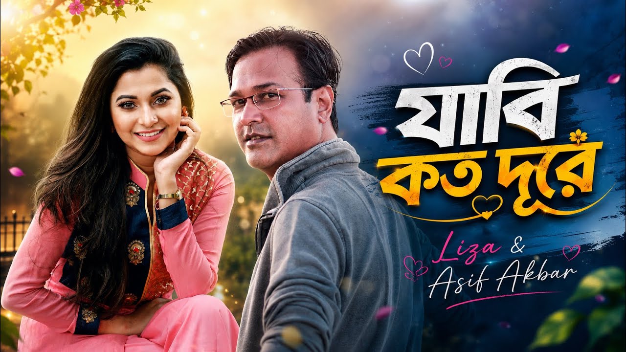 Jabi Koto Dure | যাবি কত দূরে | Liza | Asif Akbar | Belal Khan | Robiul Islam Jibon |Bangla New Song
