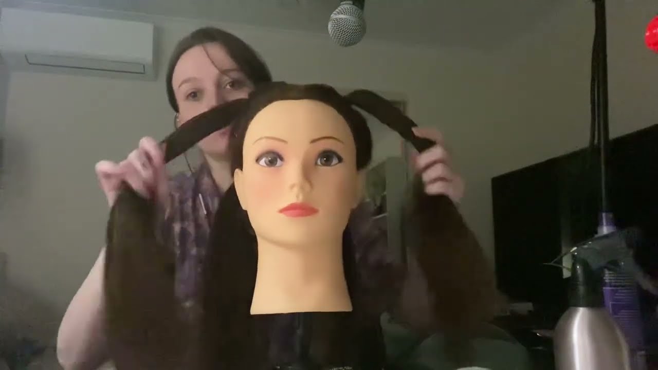 ASMR - hair play - no speaking