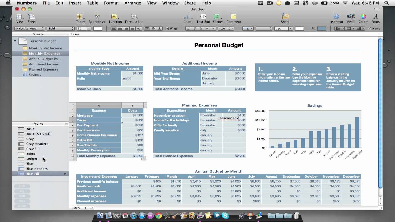  iWork Suite Review: Numbers p.3