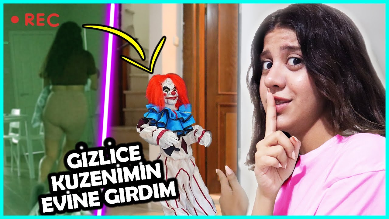 KUZENİMİN EVİNDE GİZLİCE KALIP KORKUTTUM ?! YAĞMUR KAYA