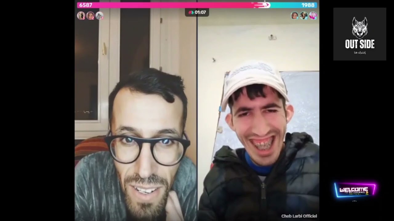 Moulinex vs Cheb larbi tiktok live  avec le temps