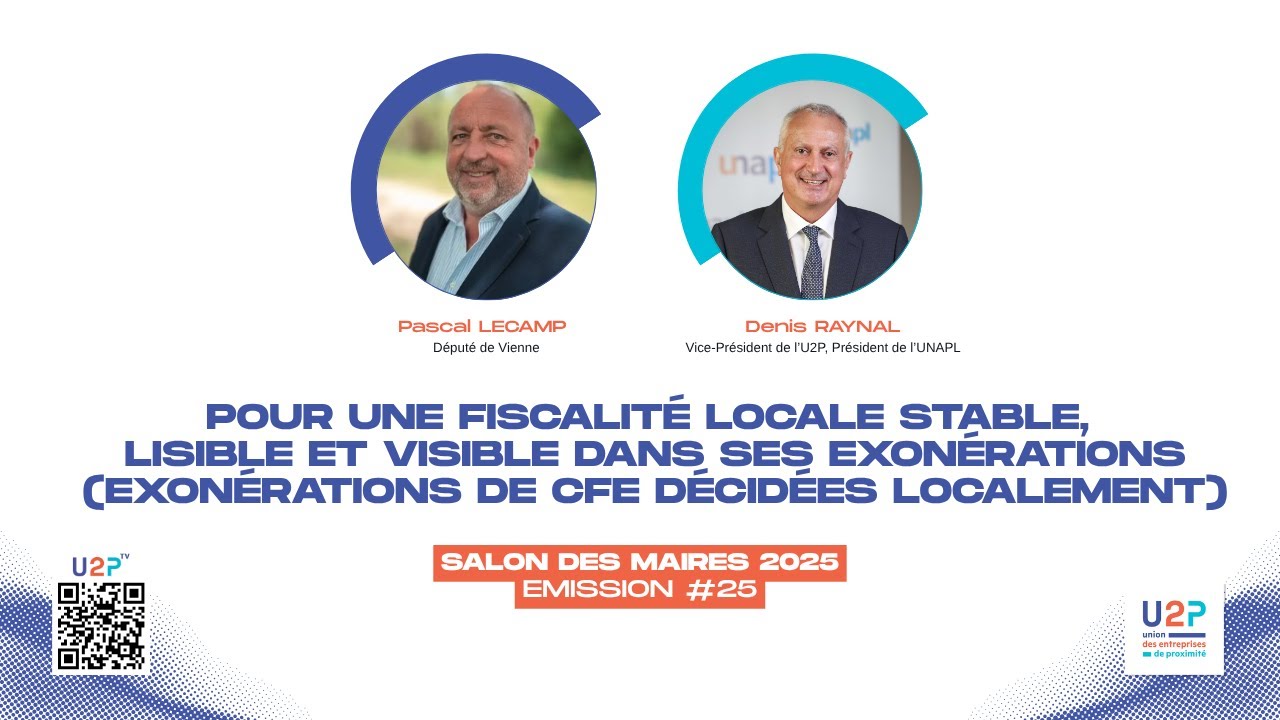 Pour une fiscalité locale stable, lisible et visible dans ses exonérations #SMCL2025