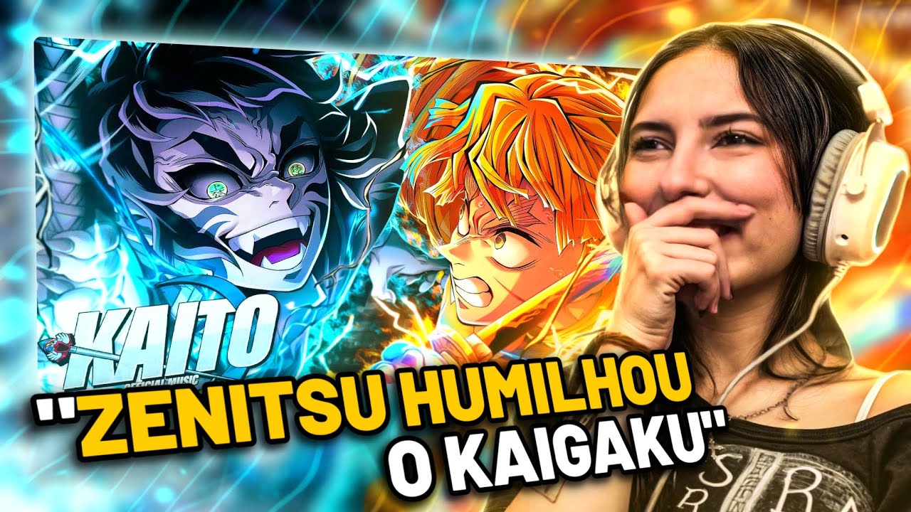 REACT KAITO | Zenitsu vs Kaigaku (Kimetsu no Yaiba) | Raios e Trov&otilde;es | Kaito ft. ‪@M4rkim‬