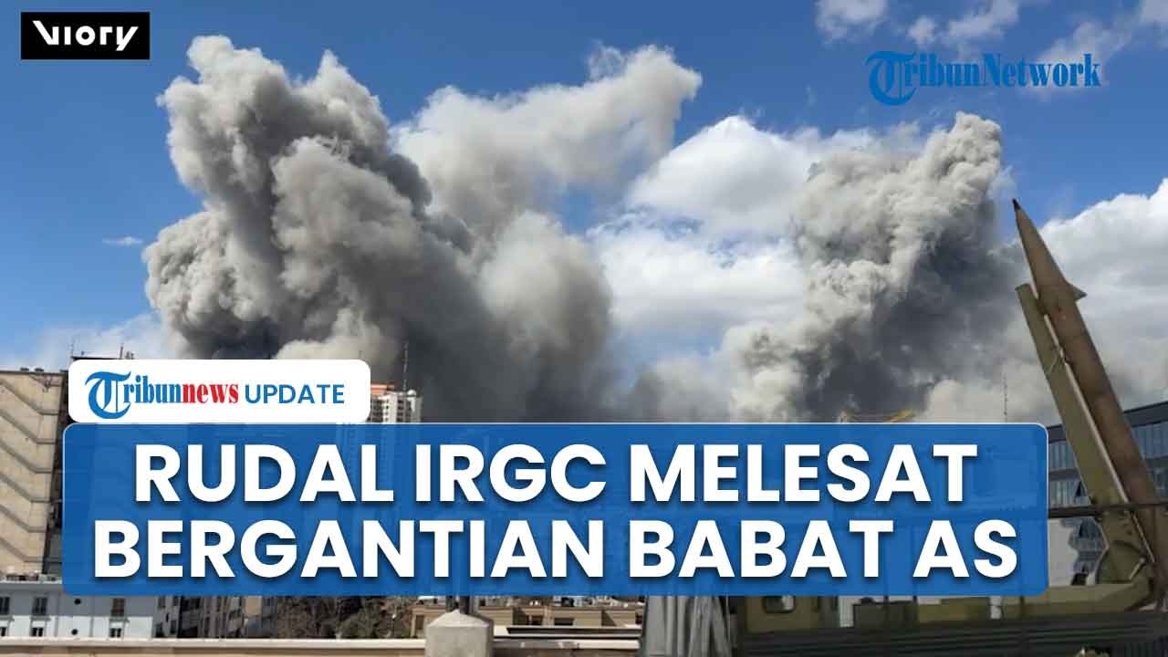 IRGC Pamer Peluncuran Rudal Raksasa Melesat Bom AS dan Israel, Fasilitas Militer Musuh Porak poranda