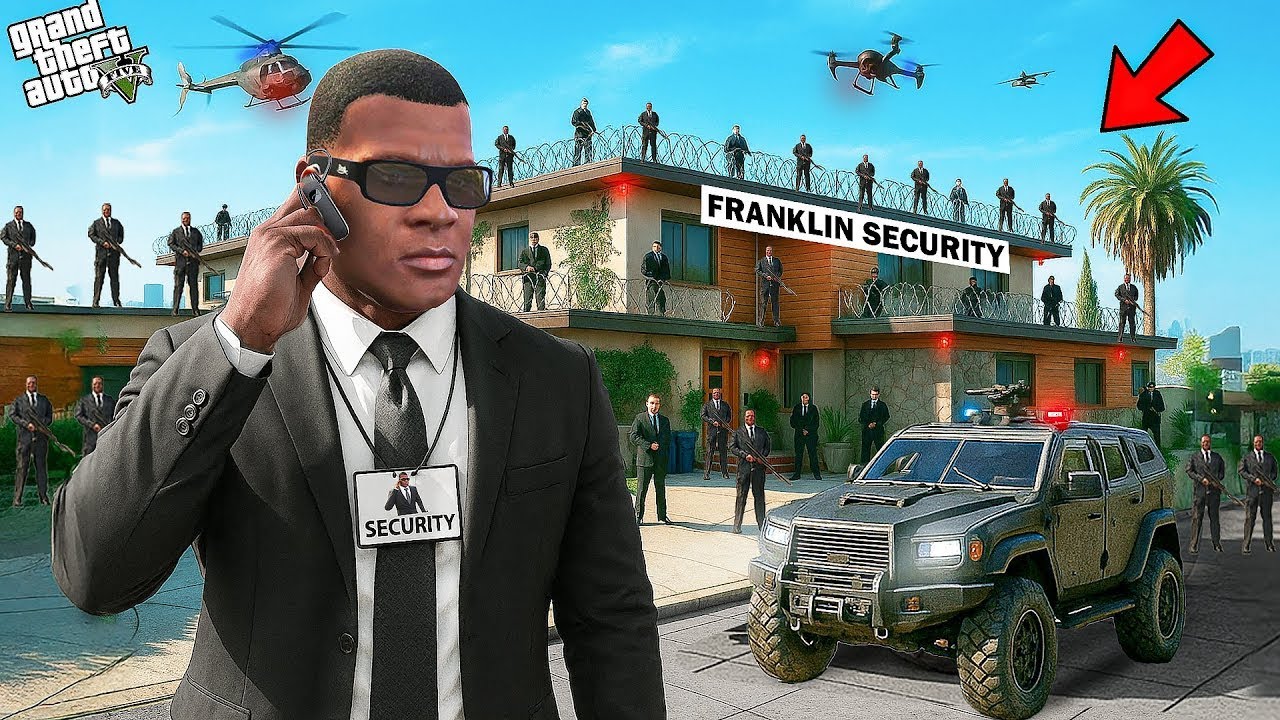 GTA 5 : Franklin Becomes The Most Special Security Guard Ever !