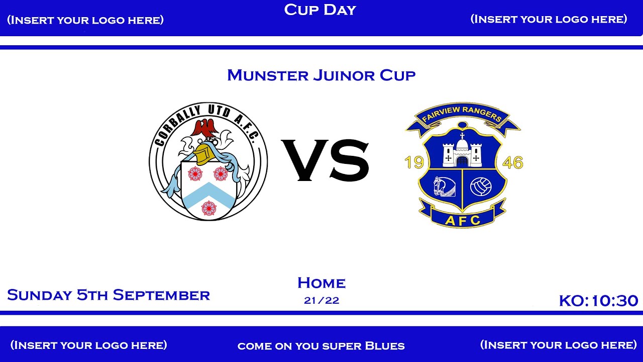 Corbally United Vs Fairview Rangers Munster Juinor Cup 21 22 Round 1