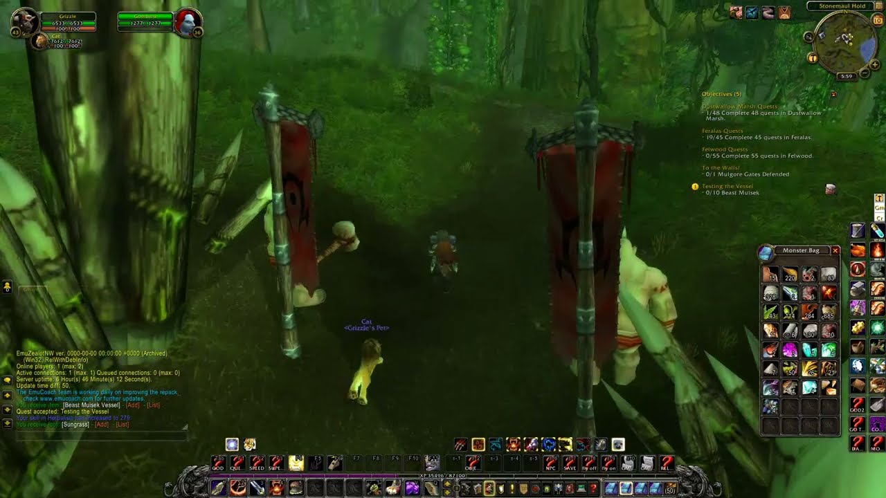 WOW Cata Quest 'Testing the Vessel - 25336' Horde on a PS
