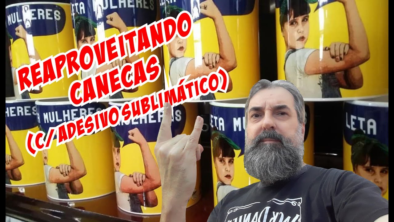 SUBLIMAÇÃO - Como recuperar / reaproveitar canecas  Gostou??? inscreva-se no canal...