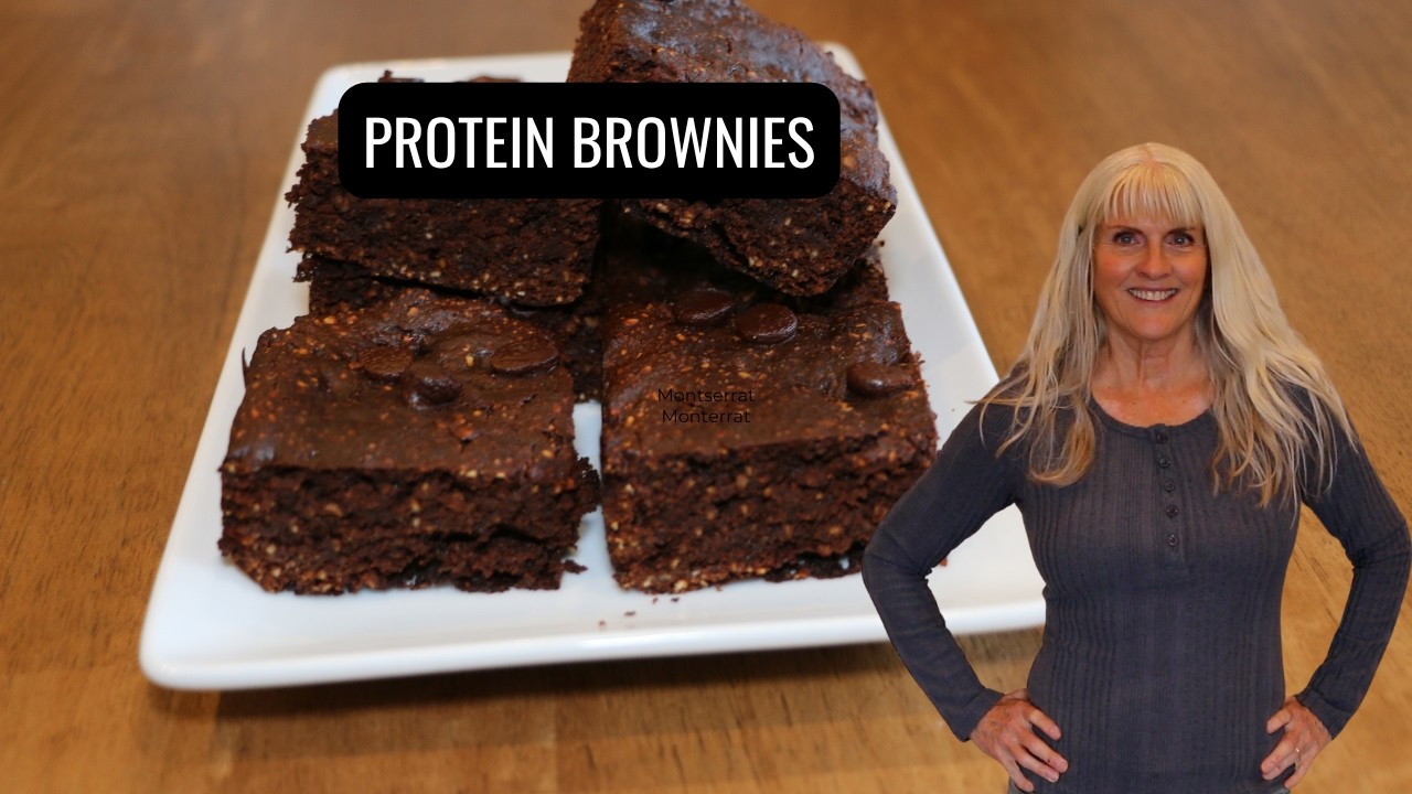 High Protein Vegan Brownies/Oil Free/Refined Sugar free/GF