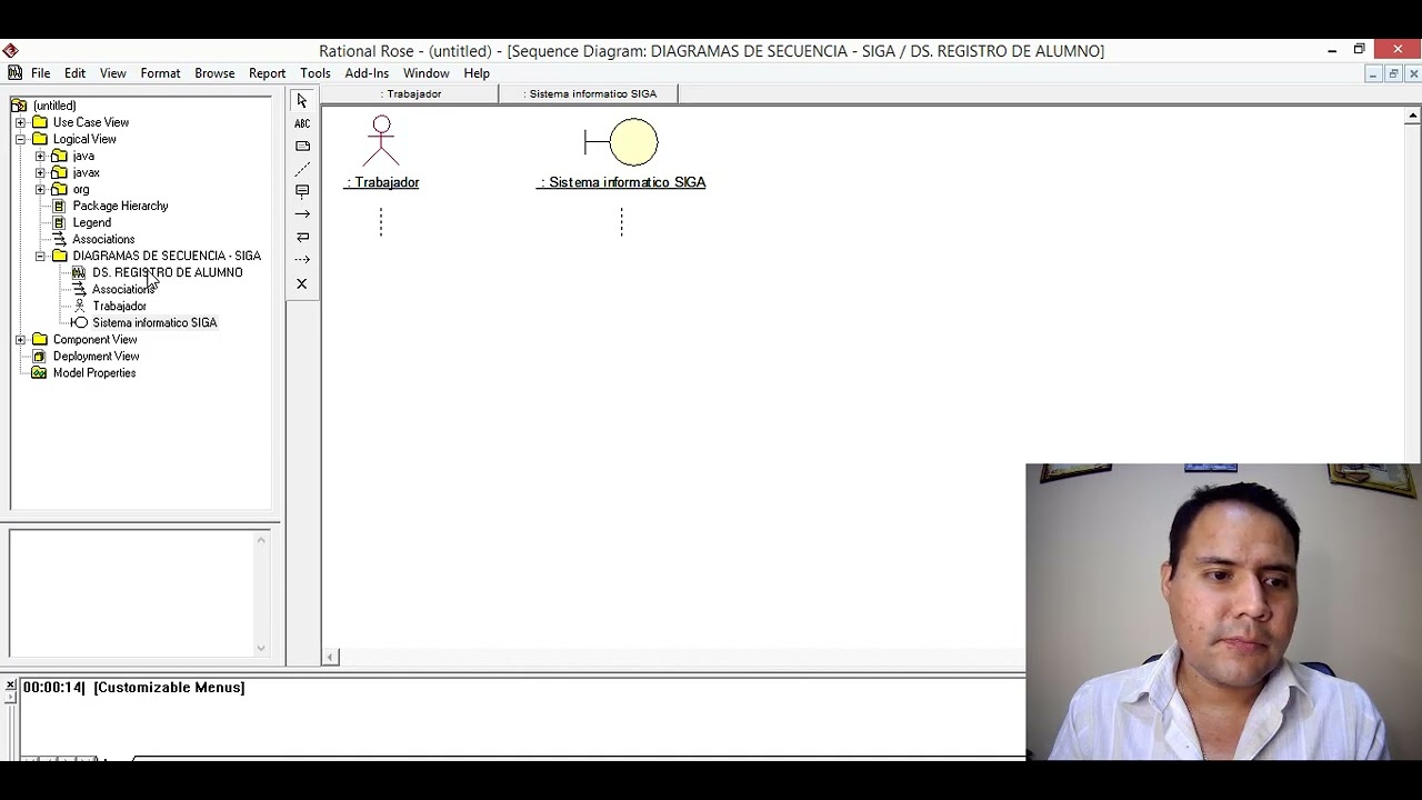 Diagramas de secuencia con rational rose