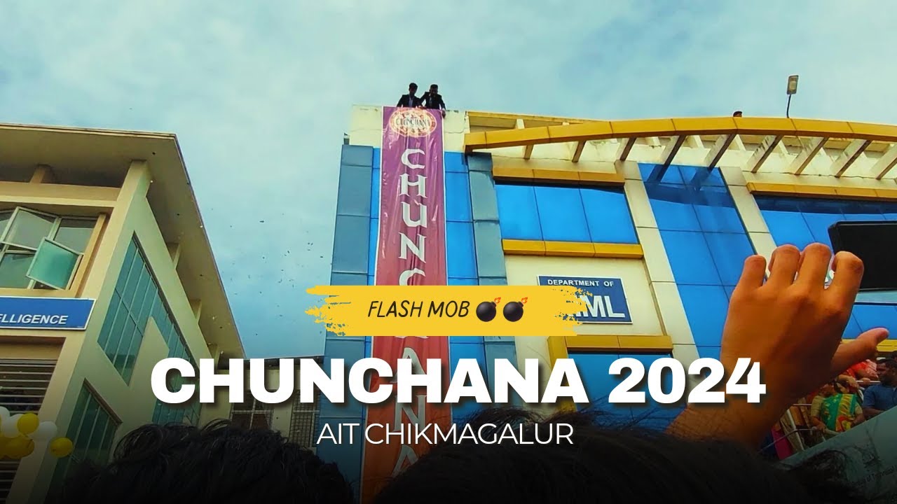 FLASH MOB 💣💣 | CHUNCHANA 2024 | AIT CHIKMAGALUR | kannada daily vlog| yashas s