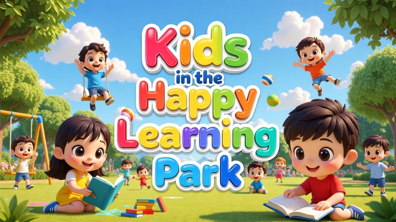 Kids in the Happy Learning Park 🌳📚🎨 | Fun Learning Poem for Kids 🧒✨