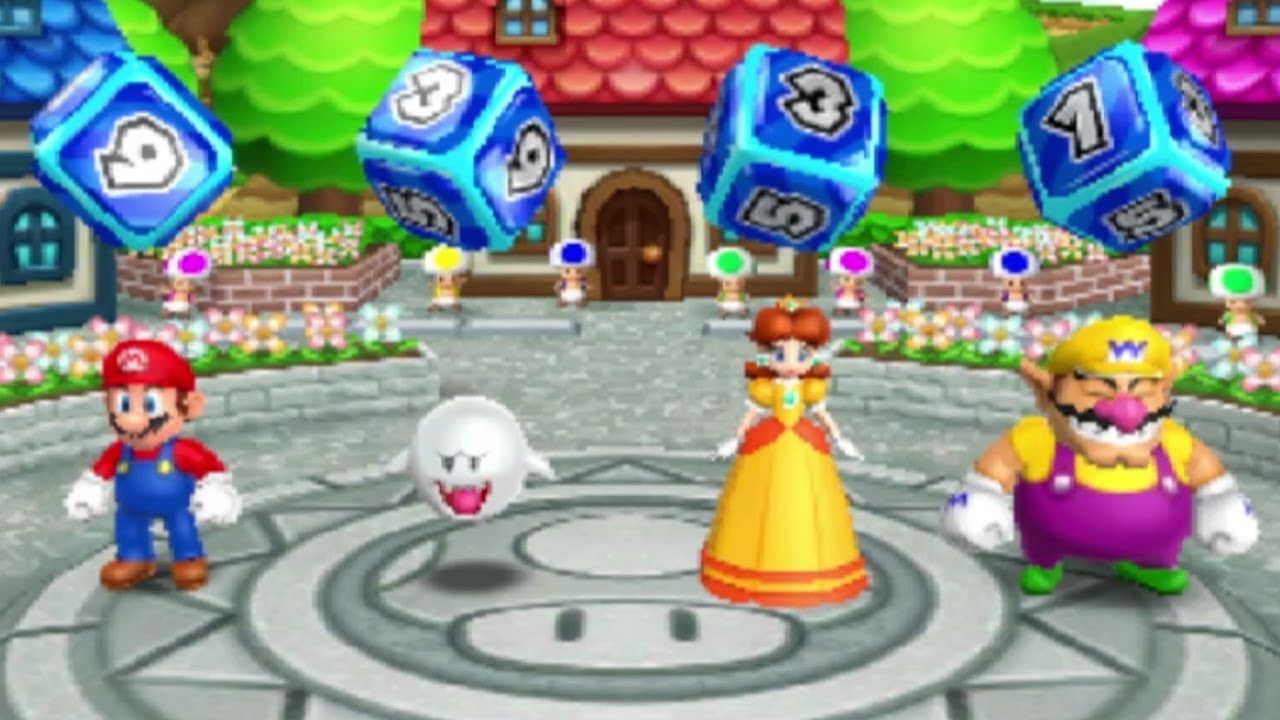 Mario Party Island Tour - Perilous Palace Path - Boo vs Mario vs Daisy vs Wario
