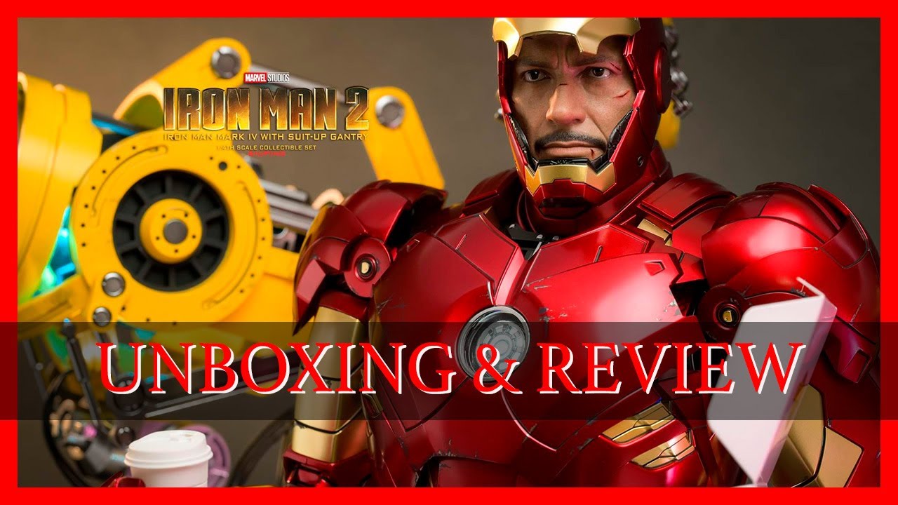 NEW HotToys Iron Man Mark 4 with Gantry 1/4 Scale Figure Unboxing & Review NEW🔥