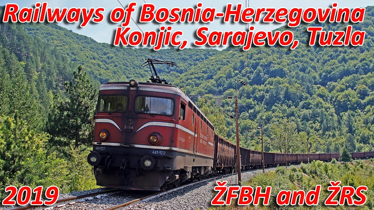 Railways of Bosnia - ŽFBH and ŽRS, Konjic, Sarajevo and Tuzla