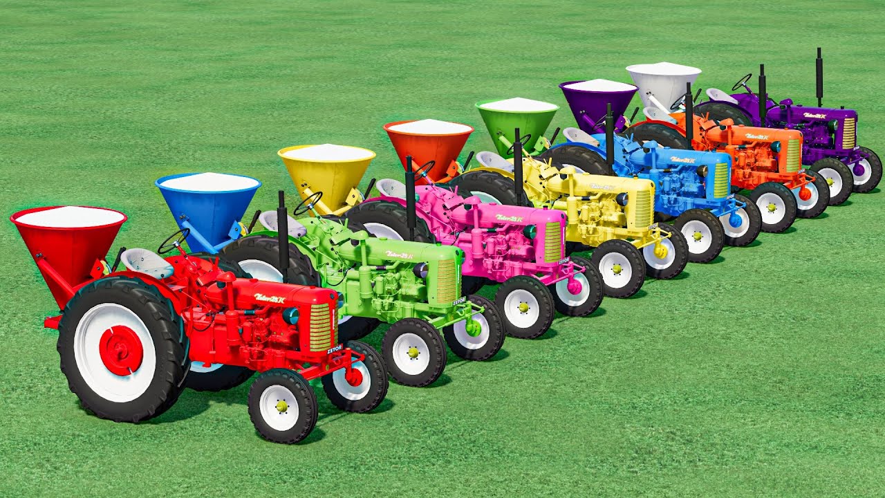 Work with Colors - LIME JOB with OLD ZETOR mini Tractor | Farming Simulator 22