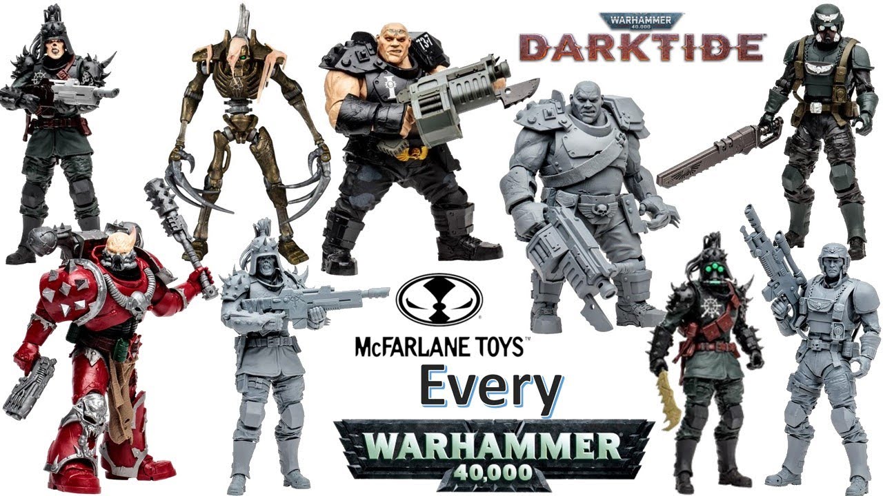 ***see newer video*** Every Warhammer 40K 40,000 McFarlane Toys Comparison List