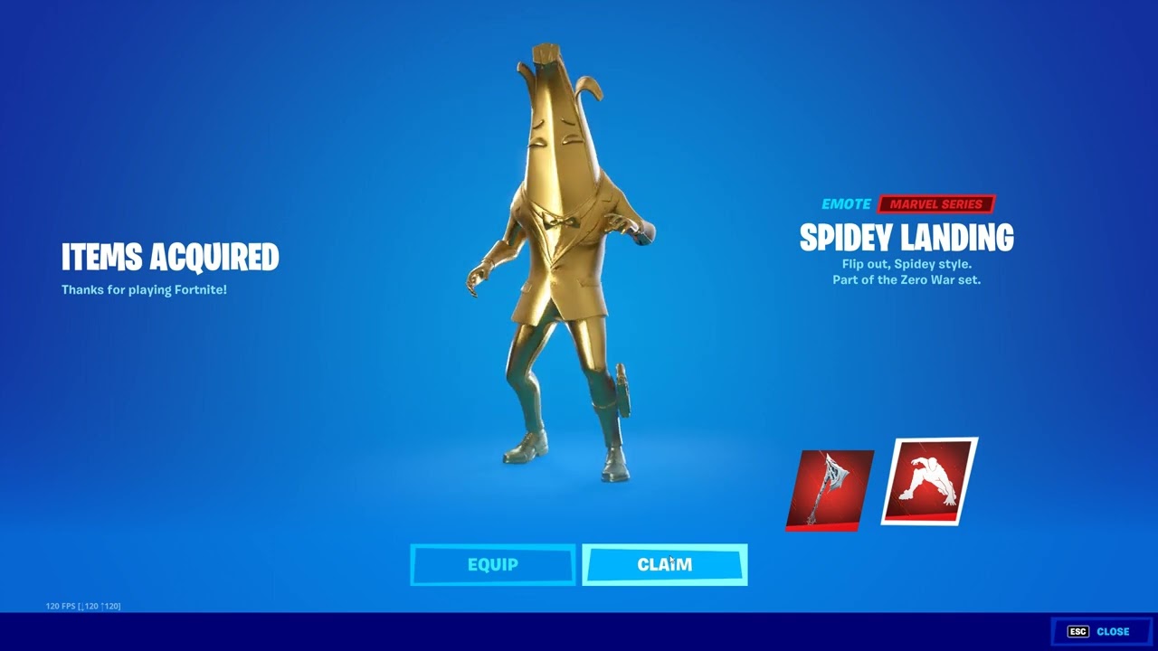 SPIDEY LANDING EMOTE! (FORTNITE)