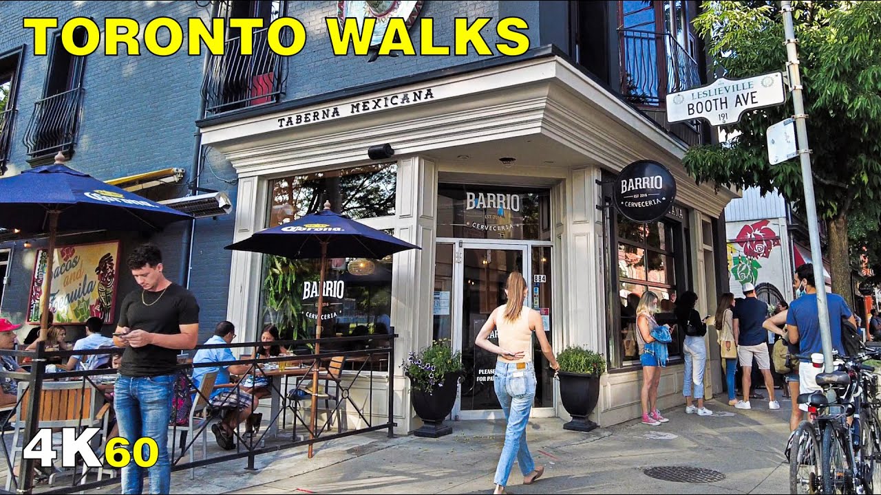 Saturday Evening in Leslieville on Toronto's Queen East (July 10, 2021)