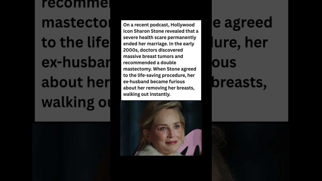 The Shocking Reason Sharon Stone&rsquo;s Marriage Ended! 💔🤯 #celebrity  #news #shorts