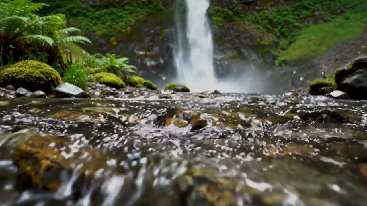 Waterfall flow ASMR Relaxing and Stress Relief | Relaxing ASMR Nature Sounds Ambience