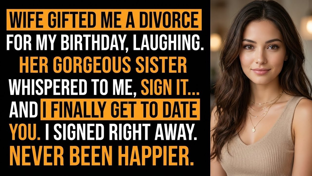 She Gifted Me A Divorce For My Birthday, Laughing. Her Gorgeous Sister Whispered To Me, “Sign It…