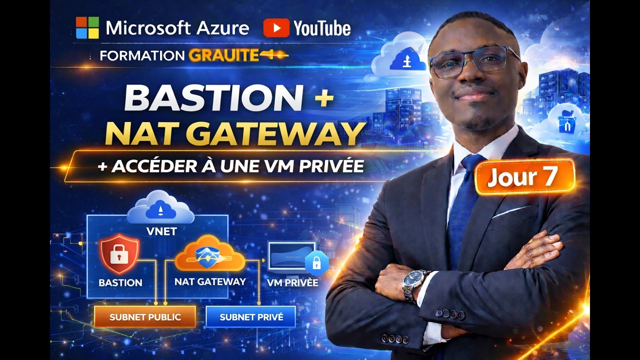 Azure Bastion + NAT Gateway | Accéder à une VM Privée (VNet, Subnet Public & Privé) – Jour 7