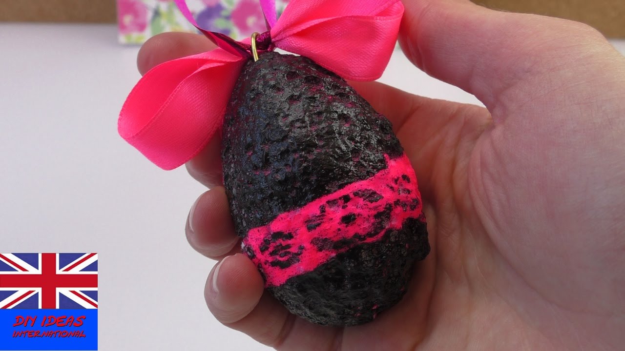 DECORATION FOR YOUR OWN EASTER EGG! Styrofoam egg - Easy How-To