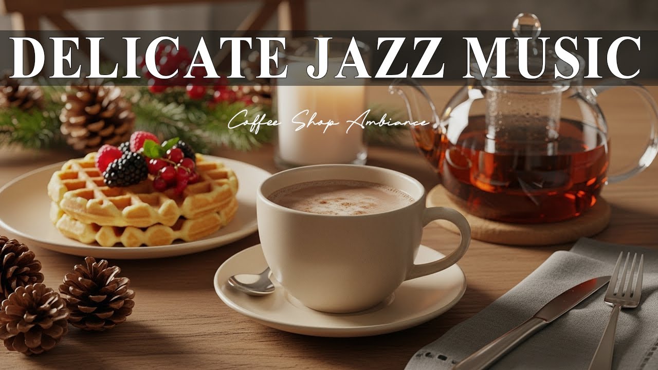Delicate Jazz Music☕ Happy Winter Cafe Jazz & Bossa Nova Piano for Good Mood.