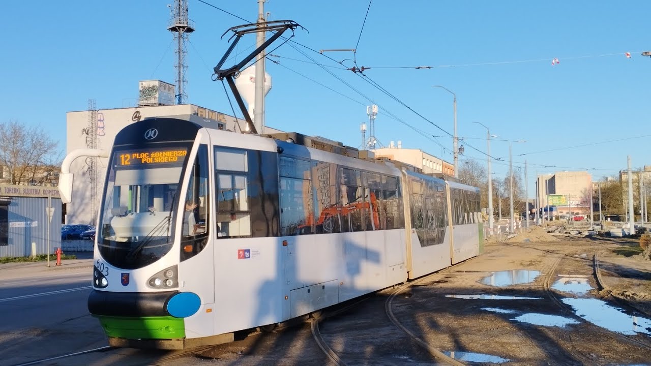 Tramwaje Szczecińskie • покатушки на трамвае | Ride on Modertrans Moderus Beta MF 25 AC №603