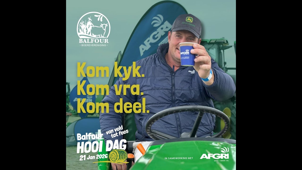 Deel 2/2 - Demonstrasies van hooitoerusting - Balfour Hooidag