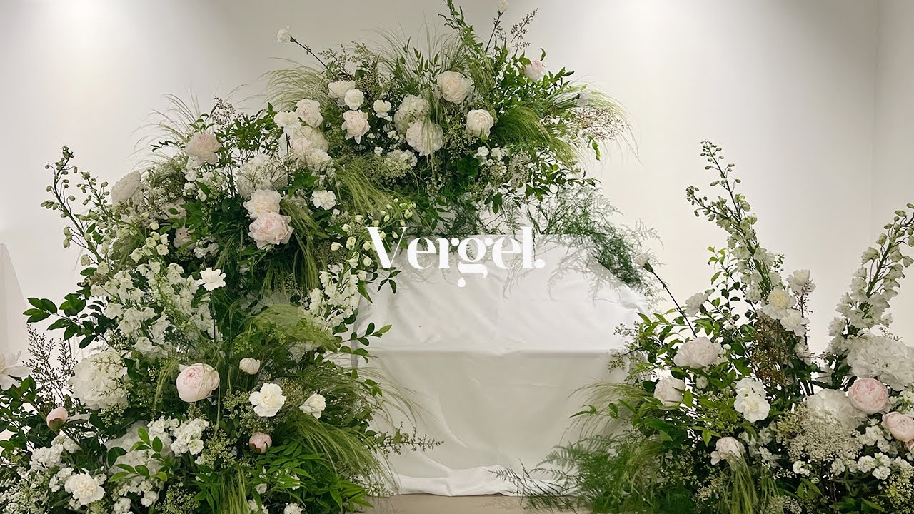 플로리스트 브이로그 l 웨딩플라워디렉팅, 성당 신부대기실 꽃장식