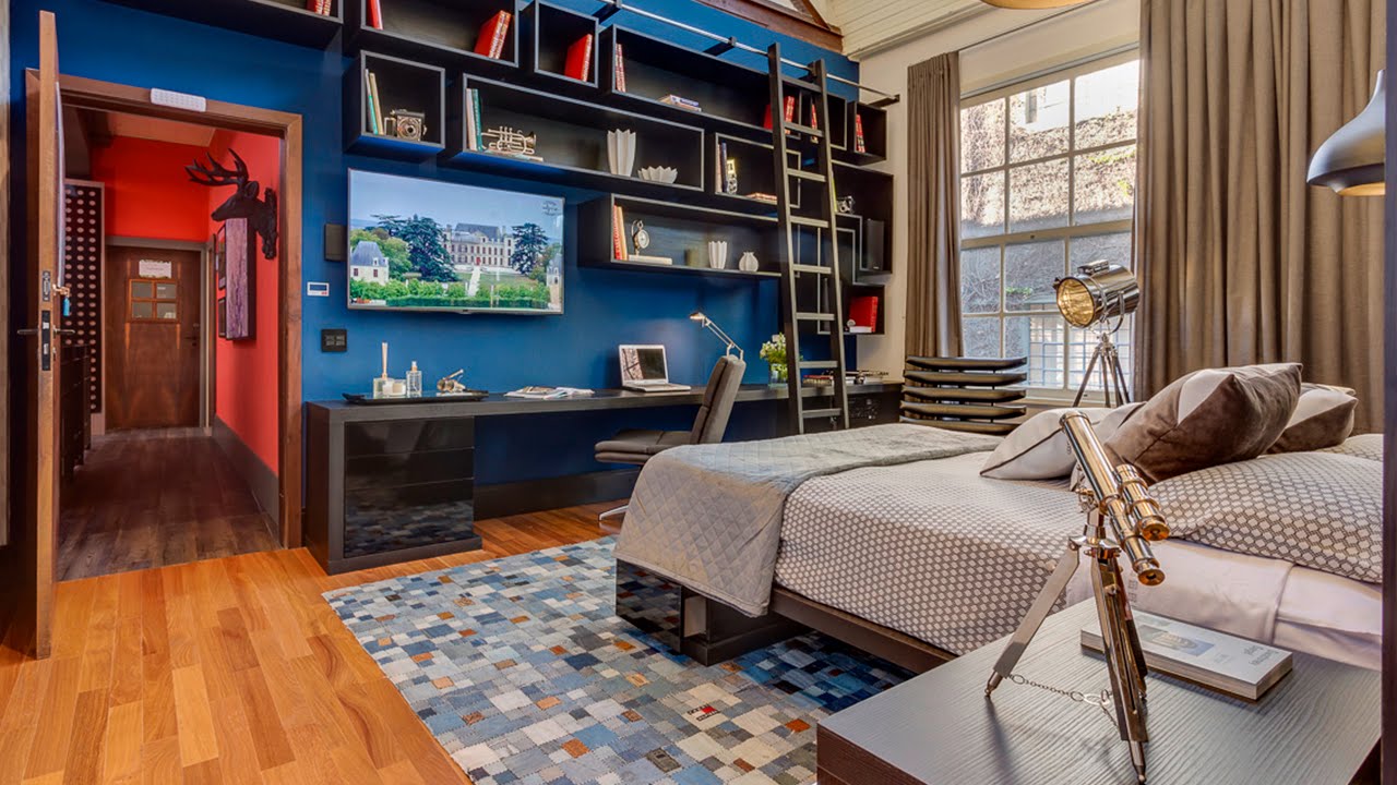 Quarto jovem inspirado em lofts novaiorquinos