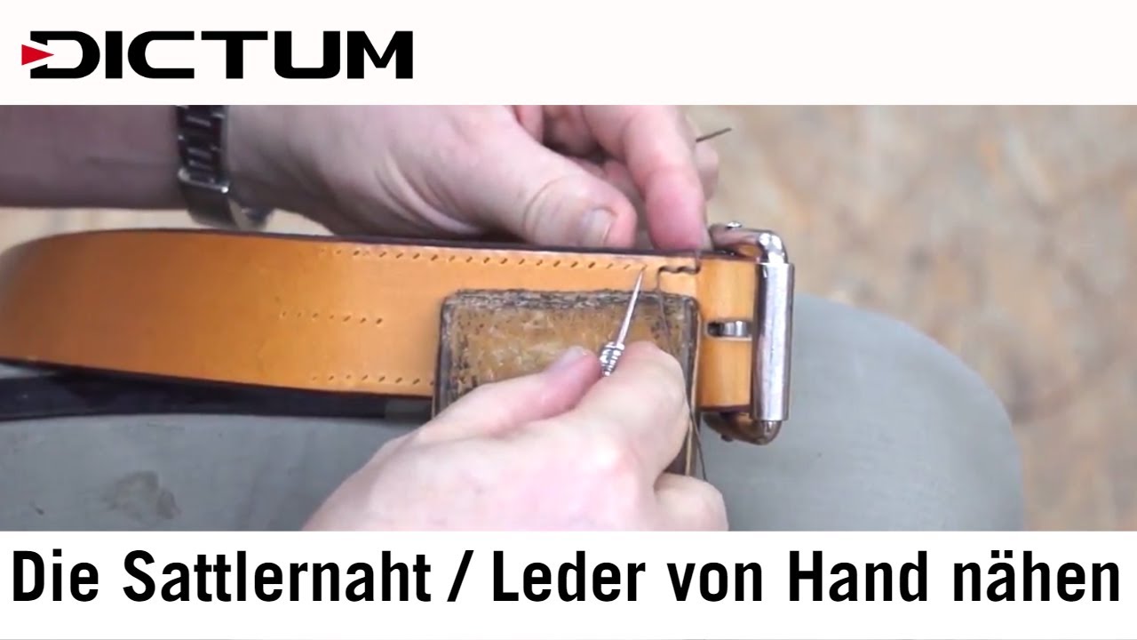 Die Sattlernaht - Leder von Hand n&auml;hen - mit Herbert Ritter - Tutorial