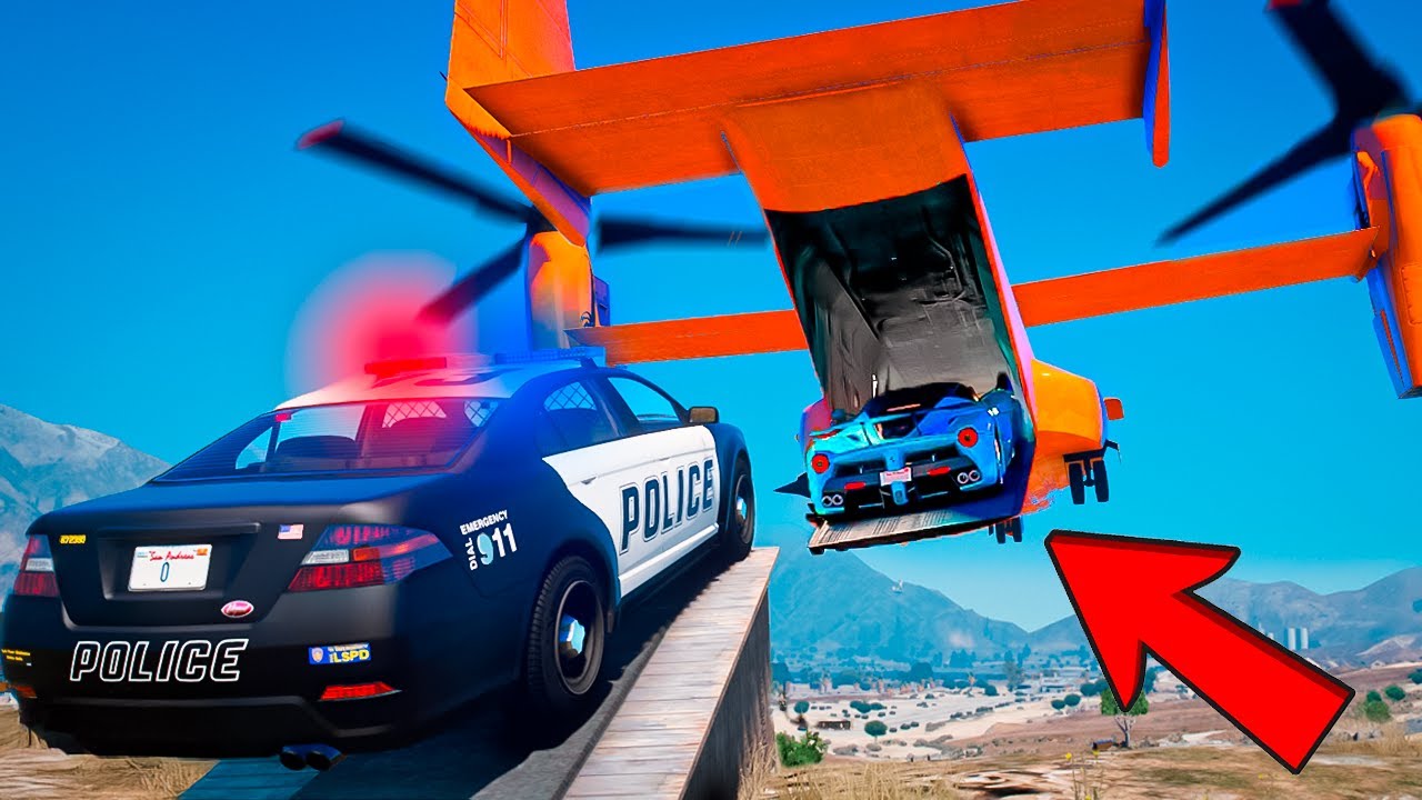 СПРЯТАЛ УГОНКУ ОТ КОПОВ В САМОЛЕТЕ | GTA 5 RP MAJESTIC