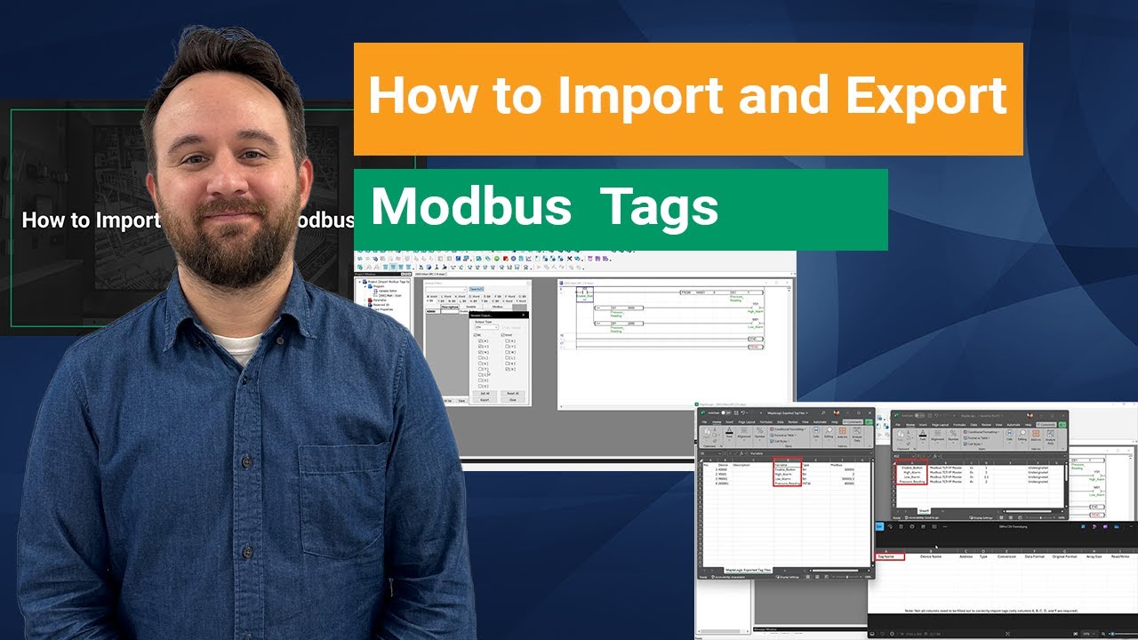 How to Import and Export Modbus Tags