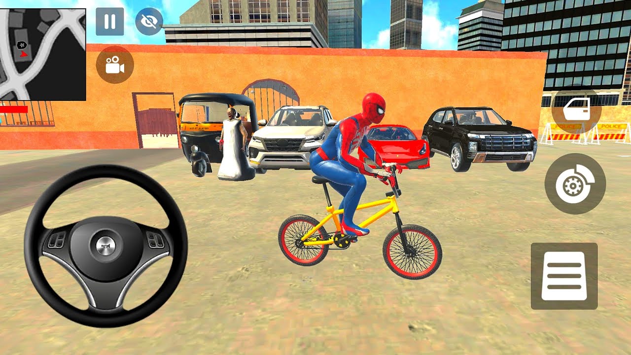 New Update: Spider-Man Character + Granny in Indian Driving Game 🚨