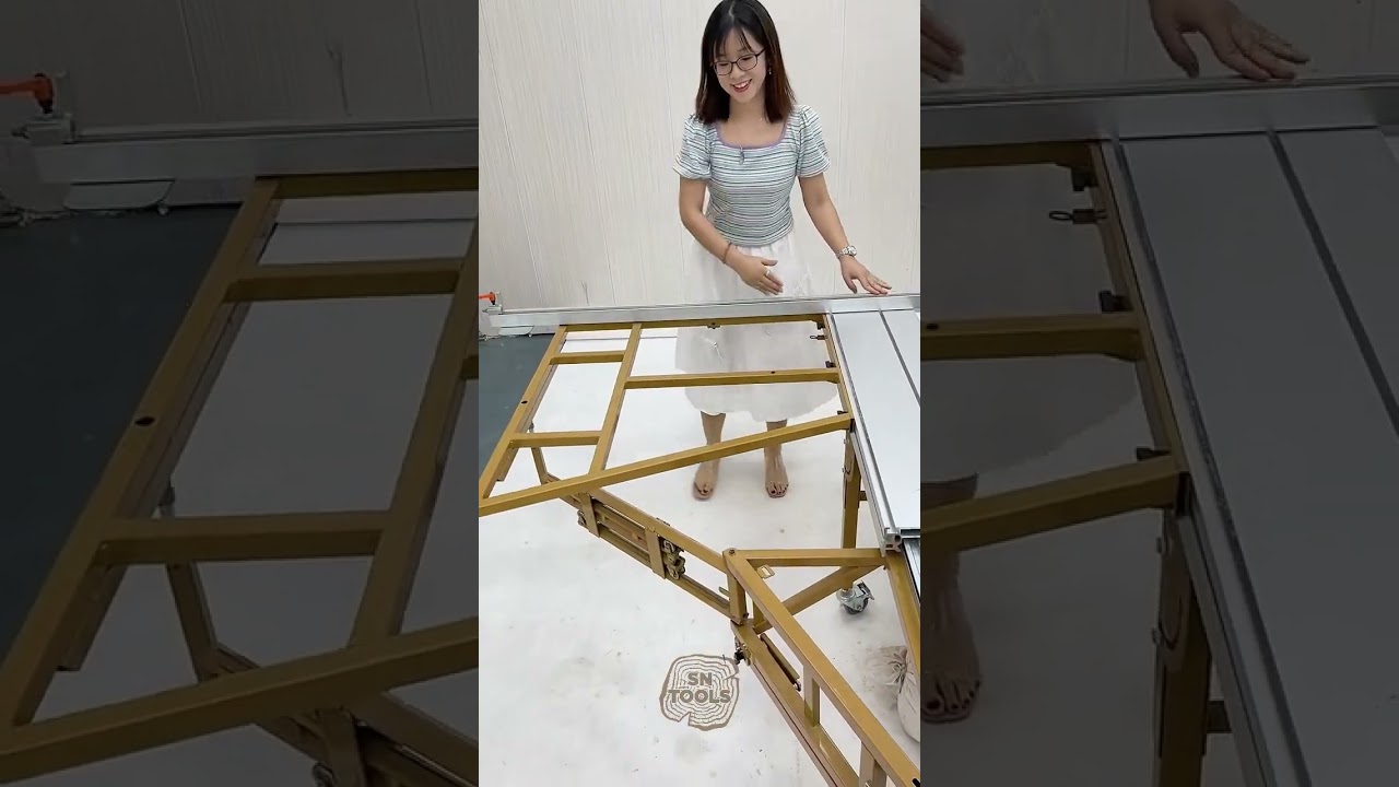 Multi - Functional Woodworking Machine by SN Tools   Sliding Table Saw Cutting Machine - 1318#shorts