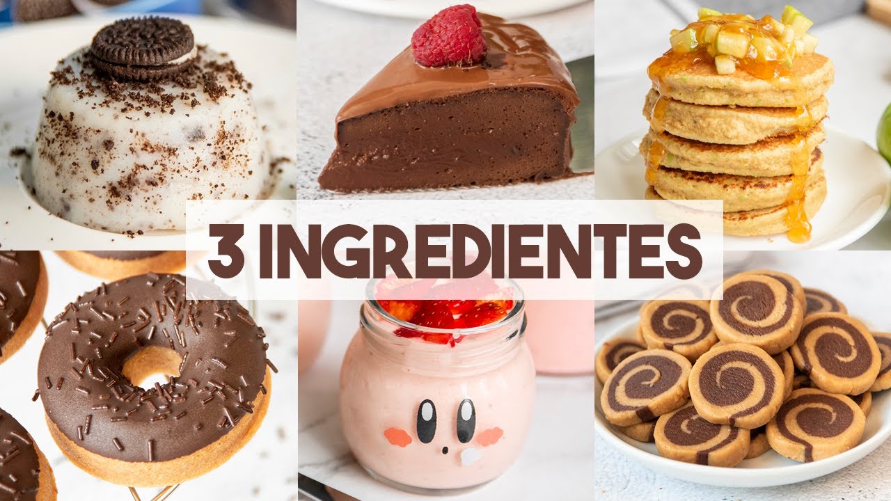 10 Postres SIN HORNO con 3 Ingredientes 🍩🍫 | Postres Fáciles y Rápidos