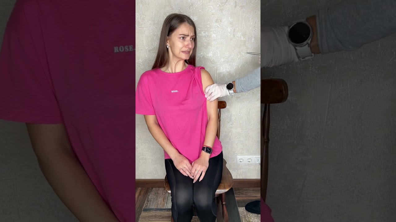 Girl afraid injection #shorts by Secret Vlog