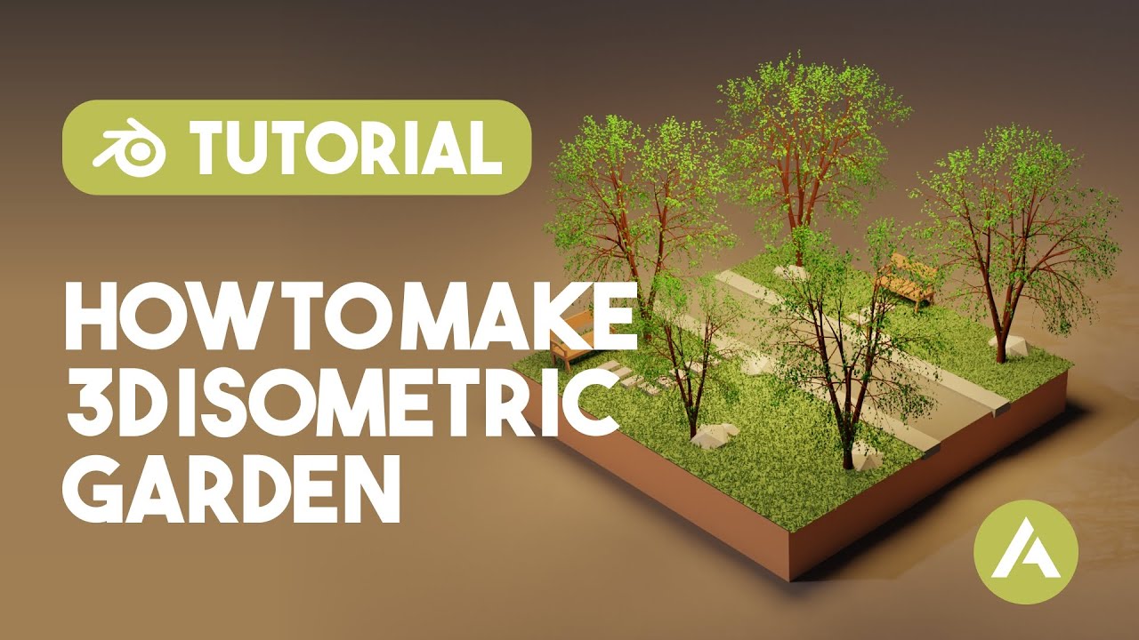 How to make 3D isometric Garden in Blender