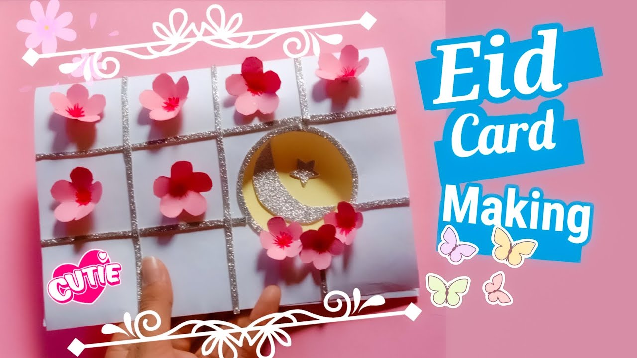 How to make Eid card /Eid card making idea/Easy and beautiful Eid card making idea
