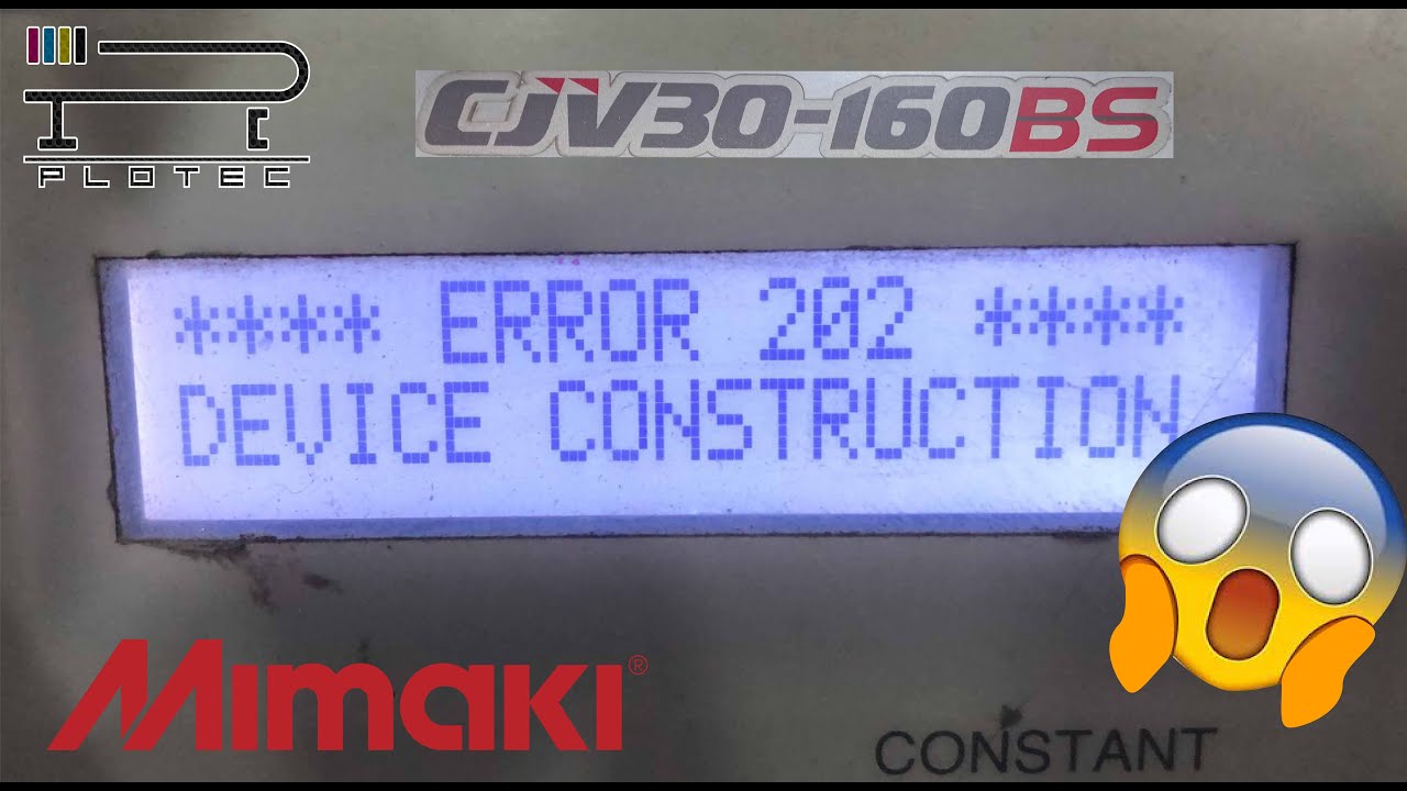 ERROR 202 MIMAKI JV33/CJV30
