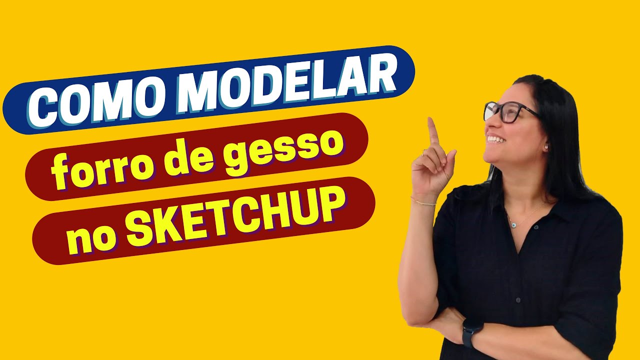 Como modelar forro de gesso com cortineiro e tabica #sketchup #metodomso