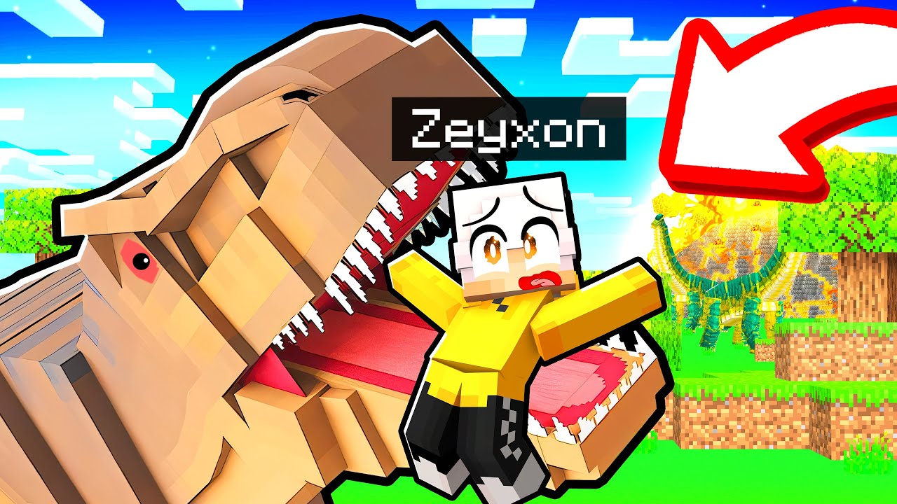 INTRAPPOLATO su UN'ISOLA di DINOSAURI in Minecraft