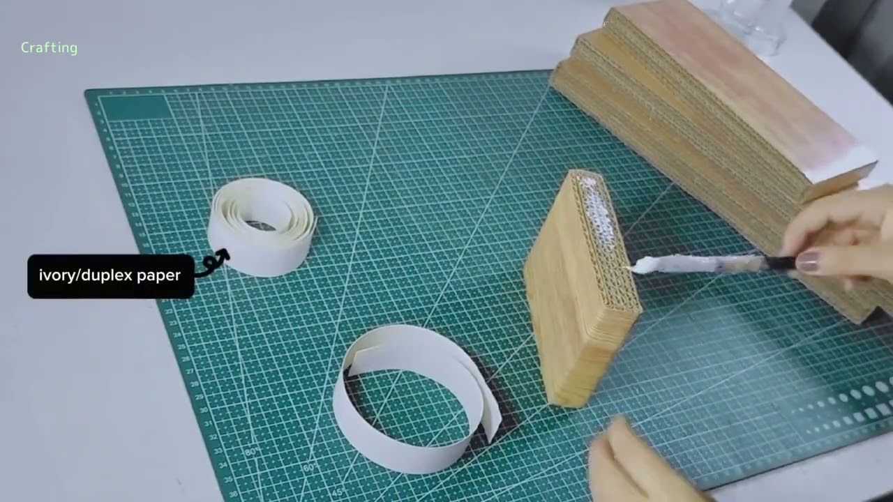 How to Make a Minimalist Wall Shelf from Recycled Cardboard  DIY Home Decor  upcycling 101_R