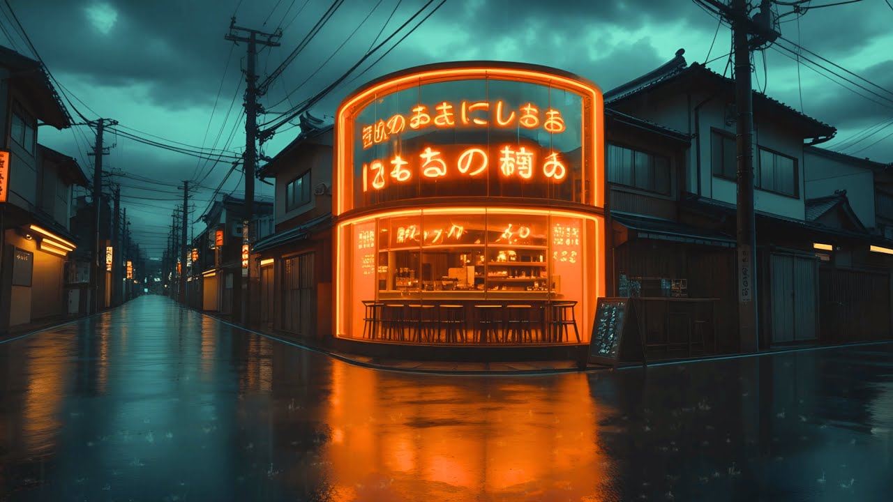 Rainy Tokyo Café Nights ☕ 90s Lofi Beats to Stay Focused & relax