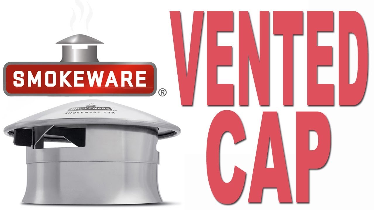 Smokeware's Vented Chimney Cap for Big Green Egg